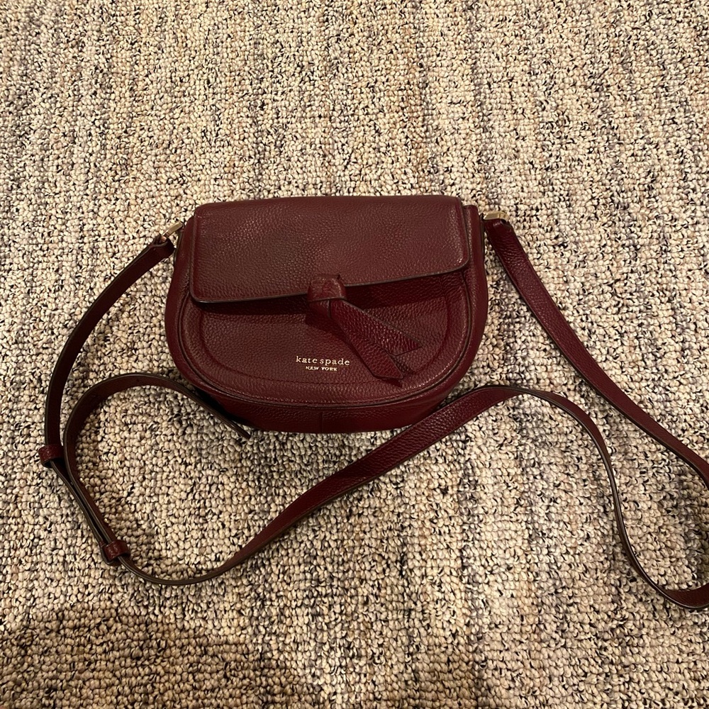 Kate Spade burgundy cross body